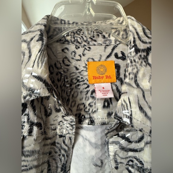 Ruby Rd. Animal Print Jacket - Picture 2 of 4